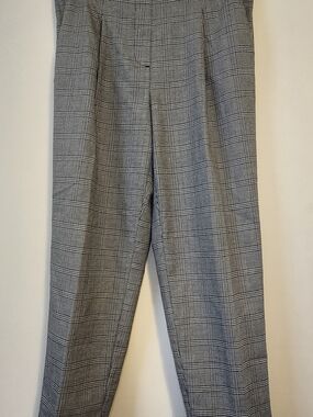 LOFT Women's Gray Glen Plaid Chinos